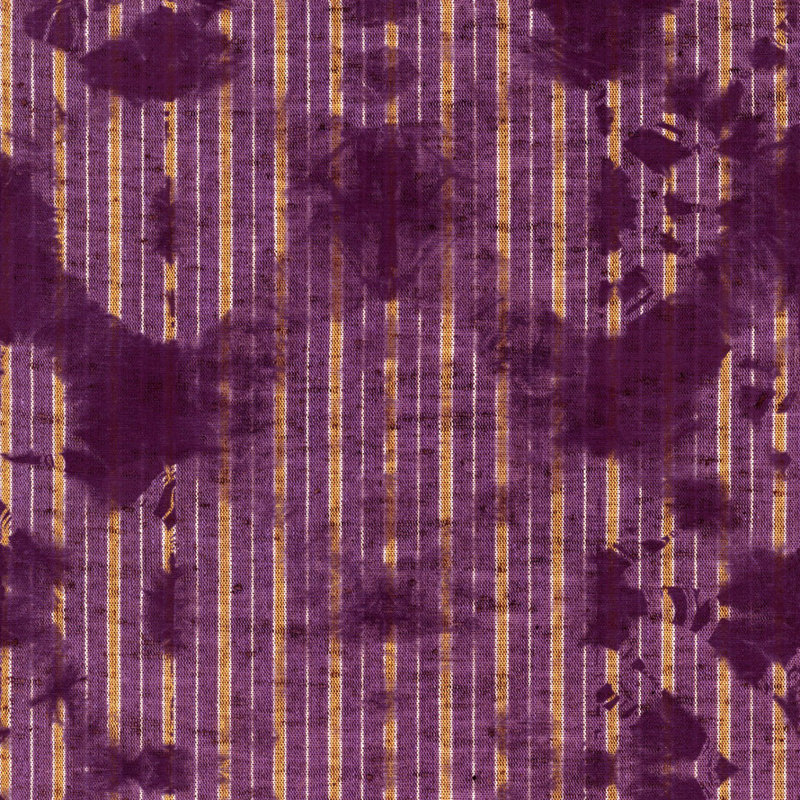 World Of Fabrics Striped Wallpaper Roll, Purple/Gold