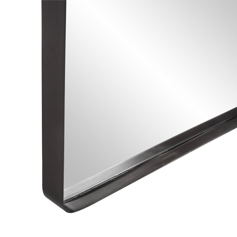Miroir d'appoint Steele, Noir, noir, noir, noir, 72 po x 30 po 