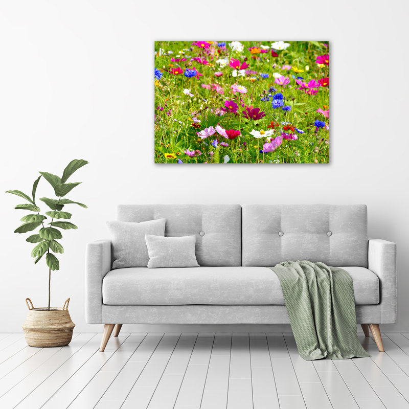 Field Flowers - Wrapped Canvas Print