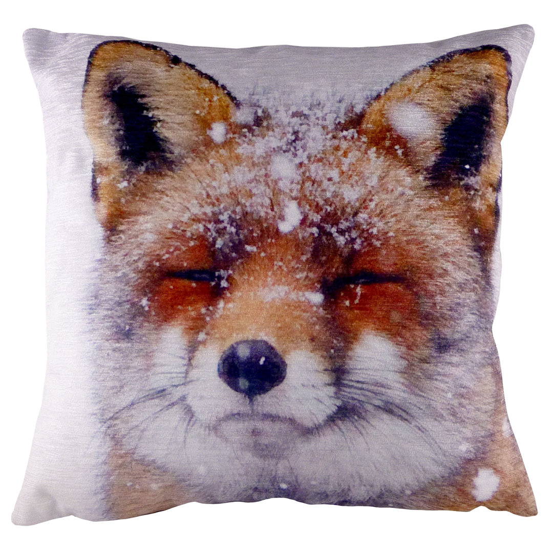 Alfkil Portrait Fox Cushion with Filling