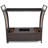Wicker Bar Cart with Stools
