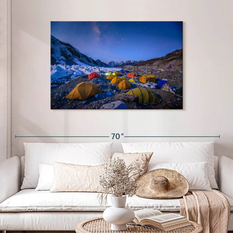 Senne Base Camp In Everest, 30" H x 45" W
