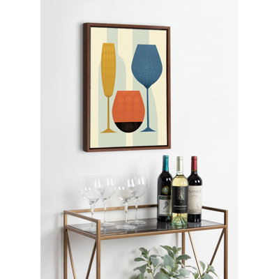 «Wine» par Amber Leaders, reproduction d'art sur toile encadrée