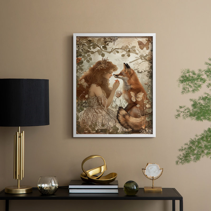 Reproduction encadrée WOMEN Series CDVII - bois massif, H 30 po x l 24 po, Blanc
