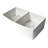 33'' L Double Bowl Fireclay Kitchen Sink