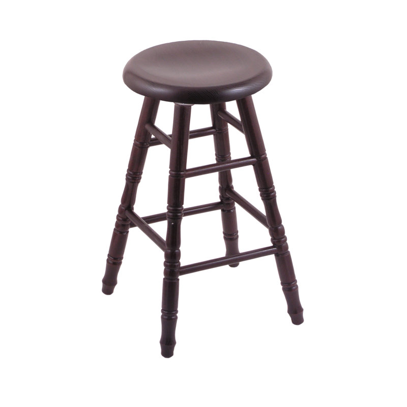 24" Swivel Bar Stool, Dark Cherry Oak, 24" Counter Stool
