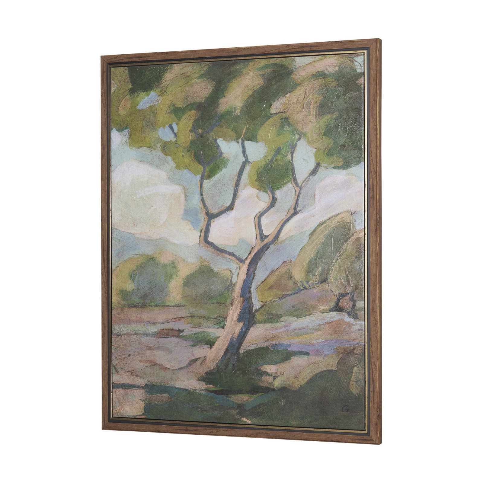 Landscape Tapestry I Canvas Painting, Framed Wrapped Canvas Landscape Tapestry I