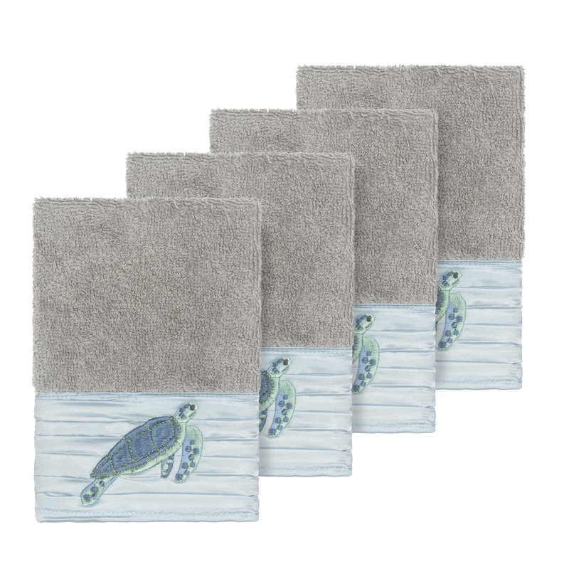 Essuie-mains en coton turc Mia, Gris foncé
