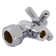 Toilet Kit with Turn Nominal Compression Stop and Wax Ring - Cross Handle
