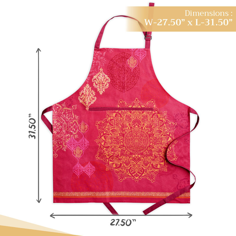 Tablier 100% coton Maison d 'Hermine pour femme avec poche Kitchen Chef