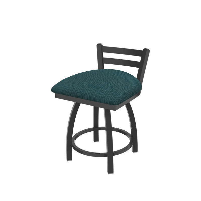 Tabouret de coiffeuse Jackie, Tissu-graphique marée, Étain