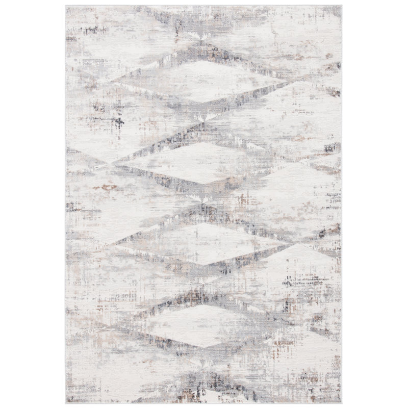 Tapis en coton Knisley, Rectangulaire 4 pi 5 po x 6 pi 5 po