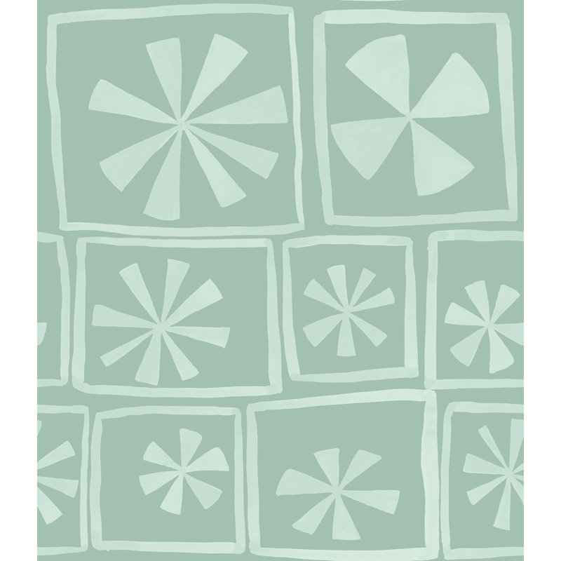 Rouleau de papier peint L 33 pi x l 20,5 po Windmill, Vert