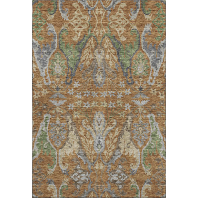 Premium Machine Washable Gurubaksh AMF1153 Global Rug