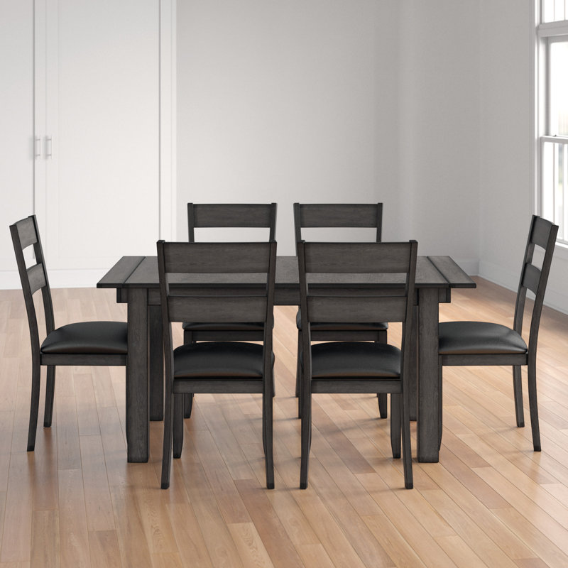 Schoenberg Solid Wood Solid Wood Top Four Leg Dining Set