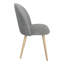 Chaise d'appoint rembourrée en bois massif Loeda-2053406197-2053406196
