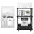 26.4'' W Cart Mobile Printer Stand with Shelves
