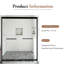 Porte de douche coulissante double l 56 à 60 po x H 72 po avec film antidéflagrant-116650943