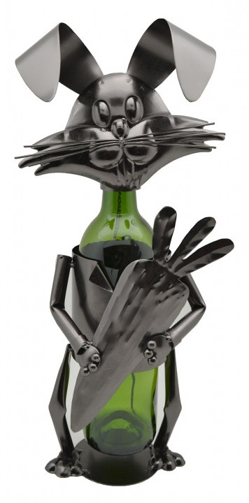 Tabletop Wine Bottle Rack in Silver