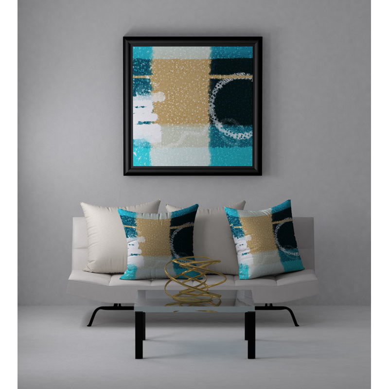 Coussin décoratif carré éblouissant, 18 po x 18 po