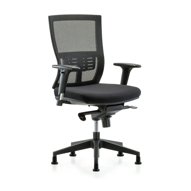 Emma Mesh Task Chair, Glides