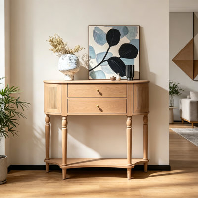 Armoire console en bois massif moderne et minimaliste