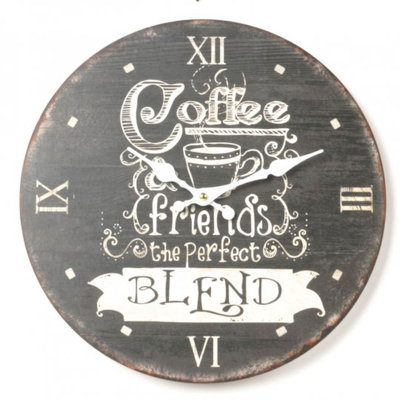 Horloge murale 13,2" café blend Boyer