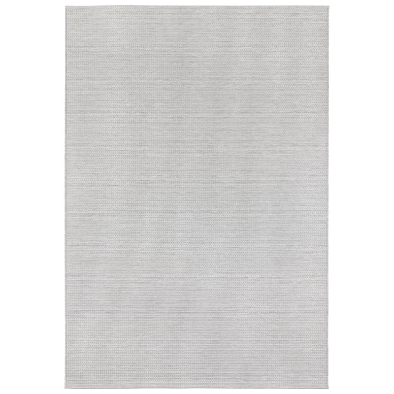 Millau Flatweave Light Grey/Cream Indoor/Outdoor Rug, Rectangle 140 x 200cm