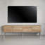 Crédence de rangement simple en bois massif avec meuble télé 86,6 W