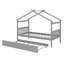 Lit en bois avec couchette-2020289608