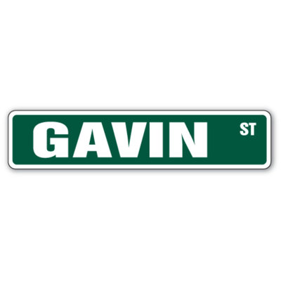 Salle pour nom d’enfant Gavin Street Sign