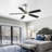 Modern 52 Inch Led Ceiling Fan With 110V 6 Speed Wind 5 Blades Remote Control Reversible DC Motor With Light-2103571213-2103571215