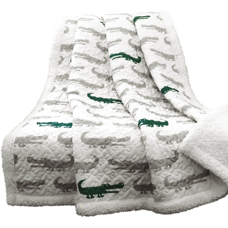 Alligator Sherpa Throw