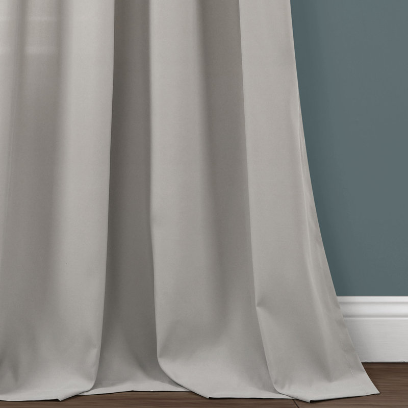 Shimmer Sequins Semi Sheer Curtain Pair, Gray