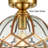 Jamieka Glass Semi Flush Mount