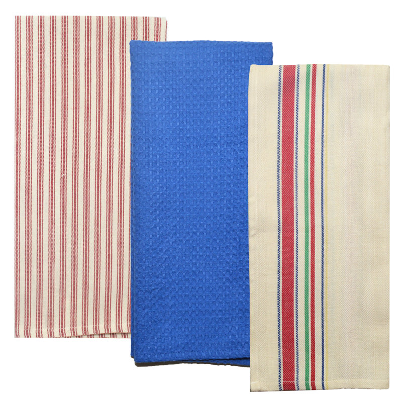 VINTAGE STRIPE NAVY RED WHITE, Red/Blue/Cream
