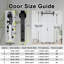 Porte de grange coulissante pliante en bois manufacturé à 6 panneaux 24 po x 84 po avec quincaillerie d'installation 24 po x 84 po-108995105