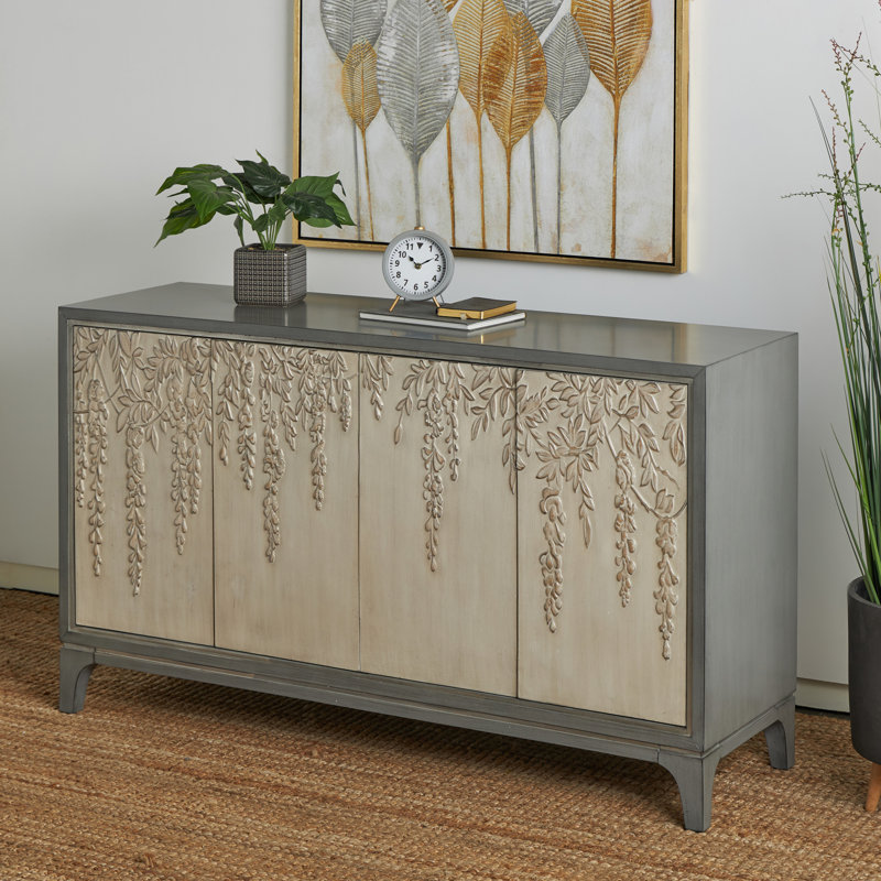 Buffet en bois 4 portes