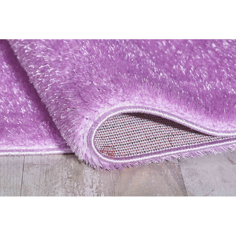 Wherry Solid Colour Shag Indoor / Outdoor Area Rug, Rectangle 60cm x 110cm
