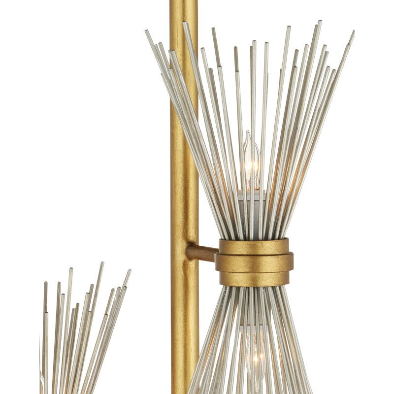 Novatude 71'' Antique Gold Leaf Tree Floor Lamp