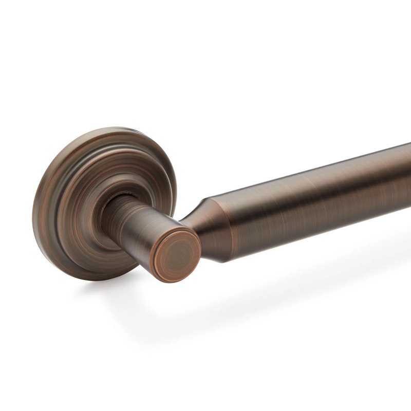 Signature Hardware Inglewood Grab Bar, Polished Nickel, 27.125" L