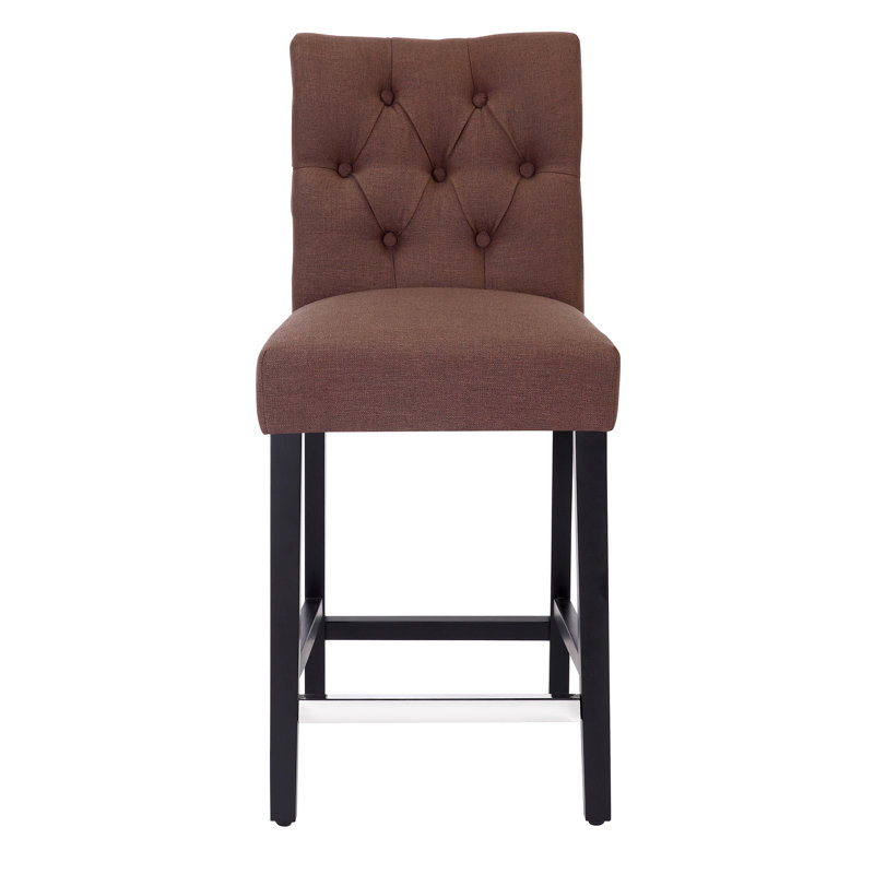 Tabouret de bar et de comptoir Wren, Tabouret de comptoir (siège d’une hauteur de 24, gris, Gris antique