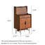 Table de chevet compacte Mid-Century