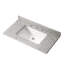 Comptoir en granit naturel DOIN de 91 cm (36 po) avec lavabo en céramique blanche
