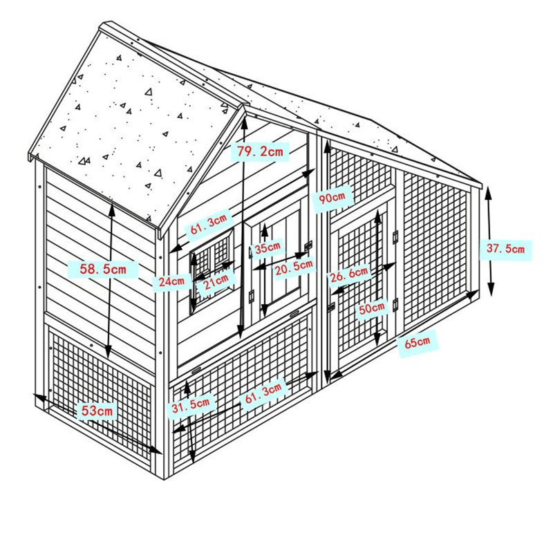 Howardwick Weather Resistant Small Animal Hutch
