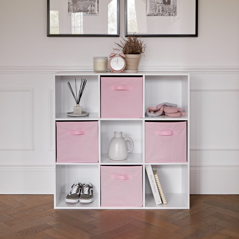 Northville 91cm H x 91cm W Cube Bookcase, Pink
