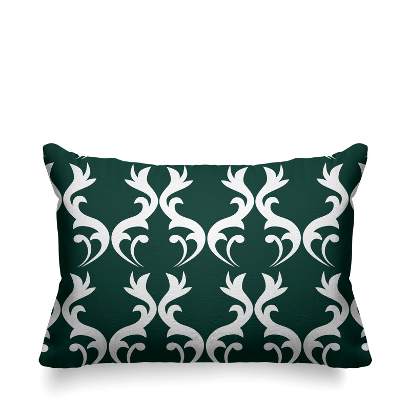 Housse et insert de coussin d'extérieur Galton, Émeraude