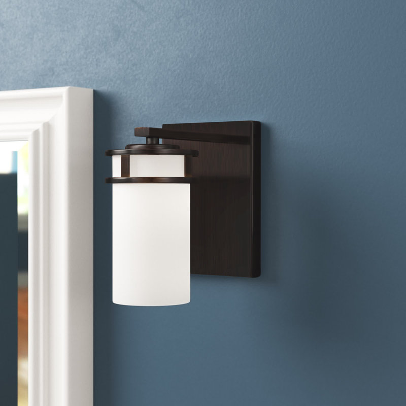 Robie One Light Wall / Bath Sconce from Generation Lighting , Midnight Black, No, No