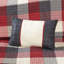Ensemble de courtepointe à chevrons 6 pièces avec coussins décoratifs rouge / grand 6 pièces-117515503-117515501