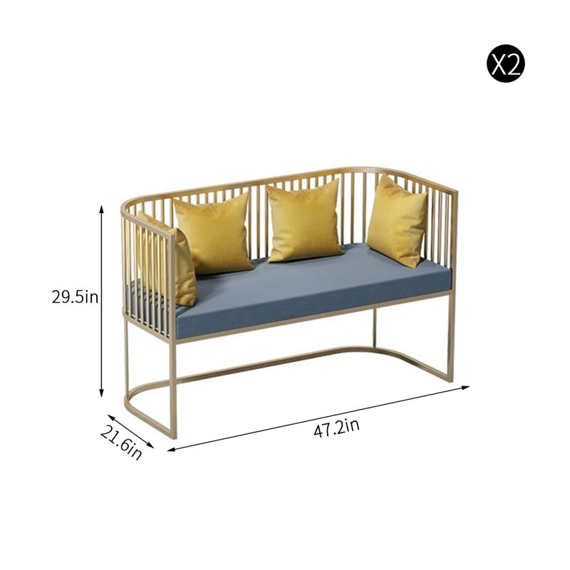 Banc rembourré en similicuir Modern Modern